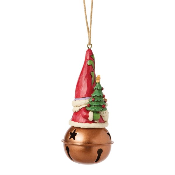 SUSPENSION GNOME DE NOËL SUR UNE CLOCHETTE - HEARTWOOD CREEK