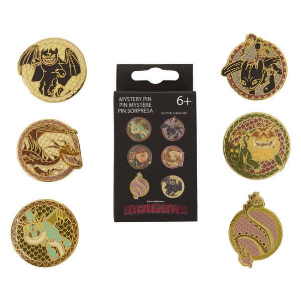 Boîte surprise - Pin's Loungefly en émail - Dragons