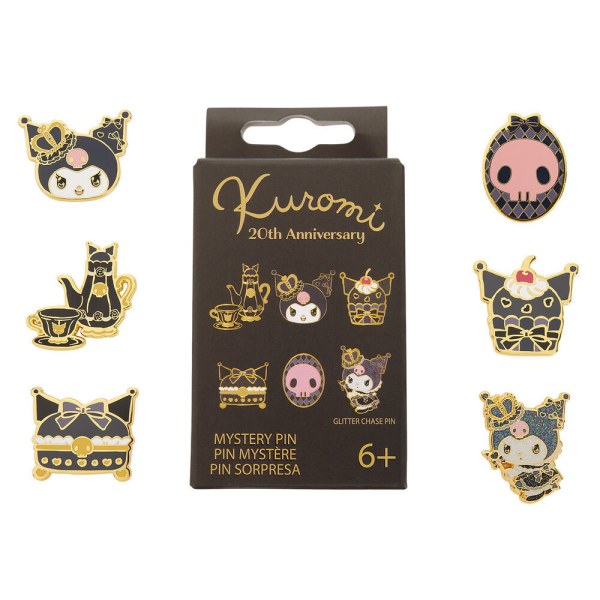Boîte surprise mystère – Pin's en émail – Hello Kitty Kuromi 20e anniversaire