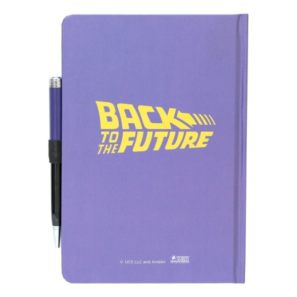 CARNET DE NOTES A5 PREMIUM AVEC STYLO PROJECTEUR - RETOUR VERS LE FUTUR