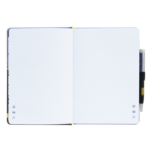 CARNET DE NOTES A5 PREMIUM AVEC STYLO PROJECTEUR - RETOUR VERS LE FUTUR