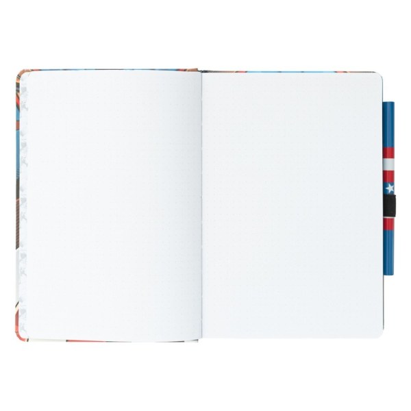 CARNET DE NOTES A5 PREMIUM AVEC STYLO UNIFORME - MARVEL CAPTAIN AMERICA