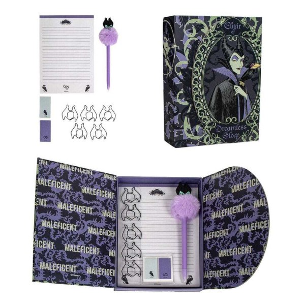 Méchants Disney - Coffret d'écriture 4 pièces - Malefique