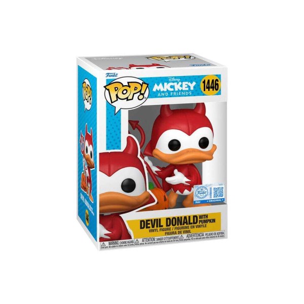 Figurine Pop! 1446 Disney : Donald le diable avec une citrouille