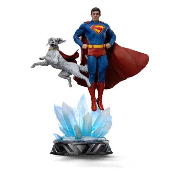 Figurine Superman et Krypto Art Scale 32 cm - Iron Studios Superman Legacy