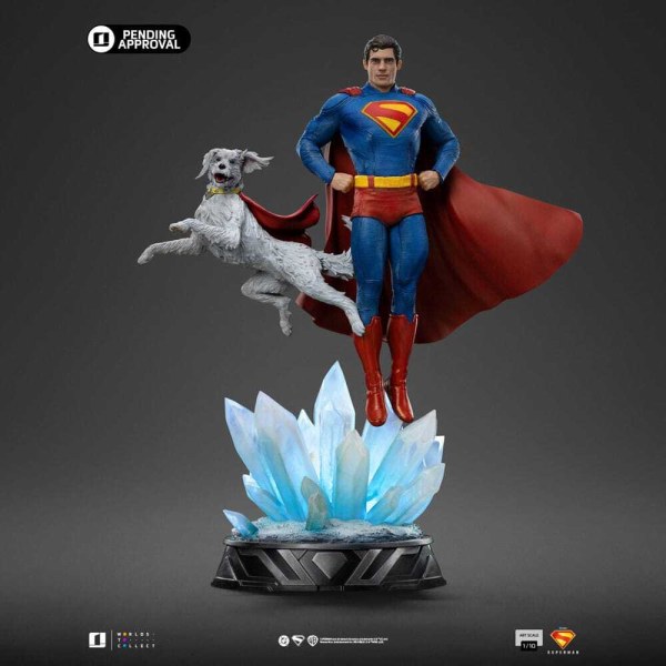 Figurine Superman et Krypto Art Scale 32 cm - Iron Studios Superman Legacy