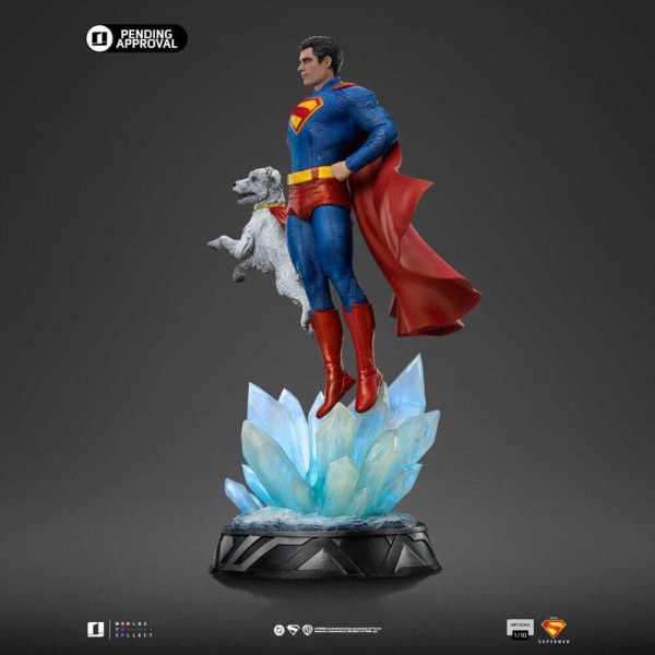 Figurine Superman et Krypto Art Scale 32 cm - Iron Studios Superman Legacy