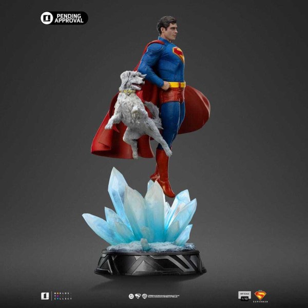Figurine Superman et Krypto Art Scale 32 cm - Iron Studios Superman Legacy