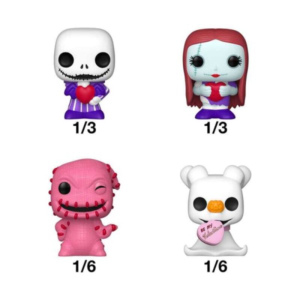 Bitty POP! Personnage mystère Saint-Valentin - Disney L'Étrange Noël de Monsieur Jack