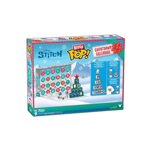 Calendrier de l'Avent Bitty POP! - Compte à rebours de 24 jours Stitch de Noël - Disney Lilo & Stitch