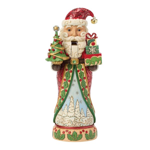 Casse-Noisette Père Noël rouge et vert - Jim Shore