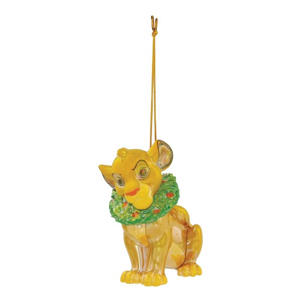 SUSPENSION EN PVC IRISE SIMBA COURONNE DE NOËL - DISNEY DEPARTMENT 56
