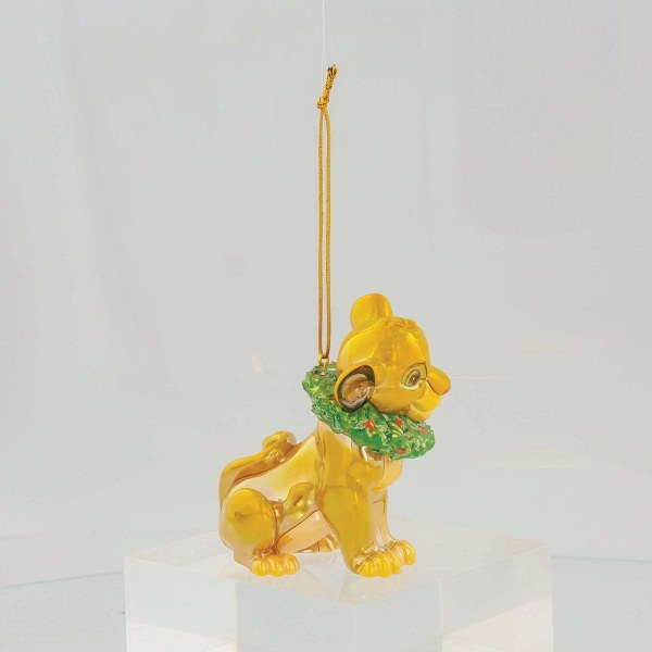 SUSPENSION EN PVC IRISE SIMBA COURONNE DE NOËL - DISNEY DEPARTMENT 56