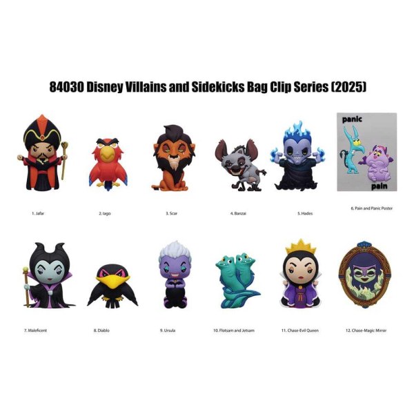 Pochette surprise porte-clés 3D Méchants Série 4 - Disney Villains