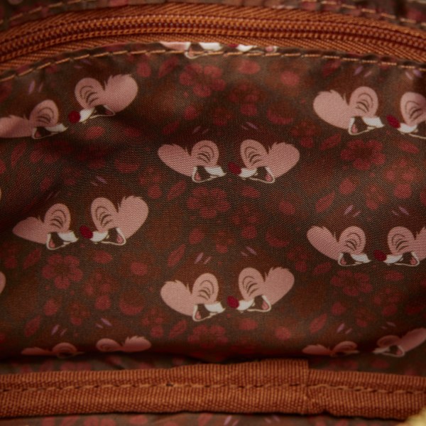 Sac à bandoulière en velours côtelé avec porte-monnaie Tic et Tac - Disney Loungefly