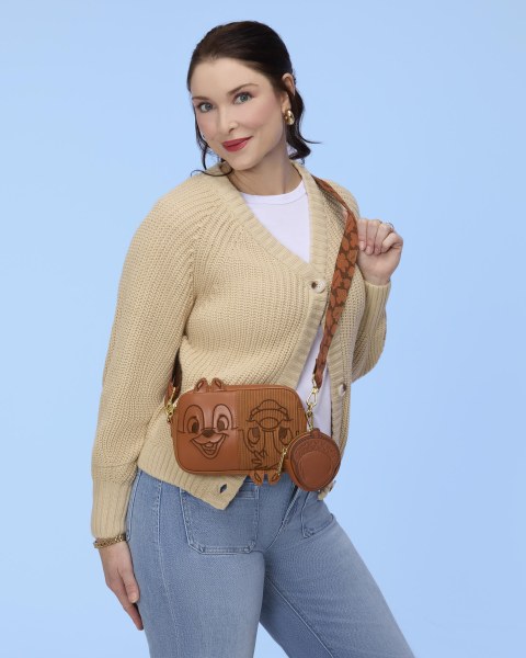 Sac à bandoulière en velours côtelé avec porte-monnaie Tic et Tac - Disney Loungefly