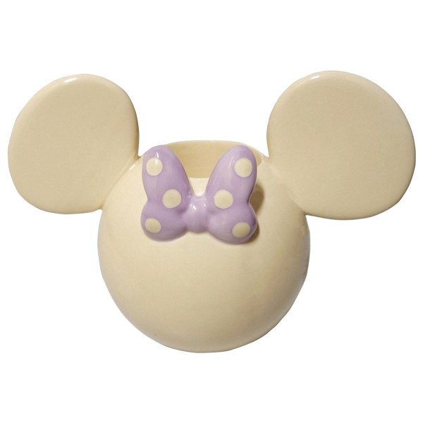 Pot de fleurs 3D Minnie blanc cassé 5 cm – Disney