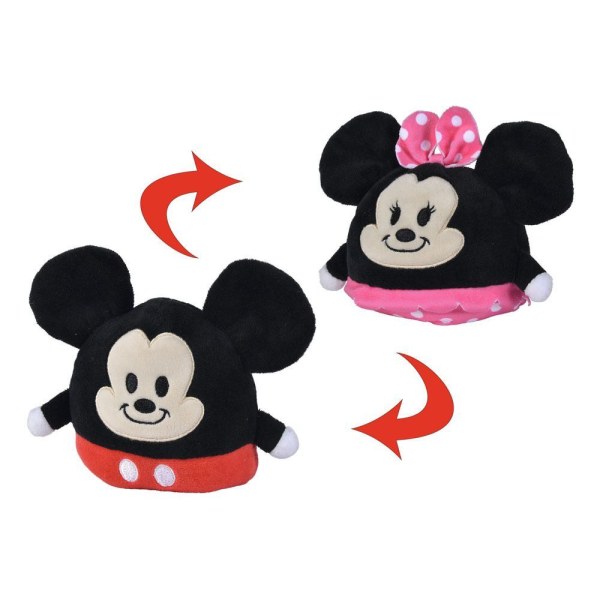 Peluche réversible Mickey/Minnie 8 cm - Disney