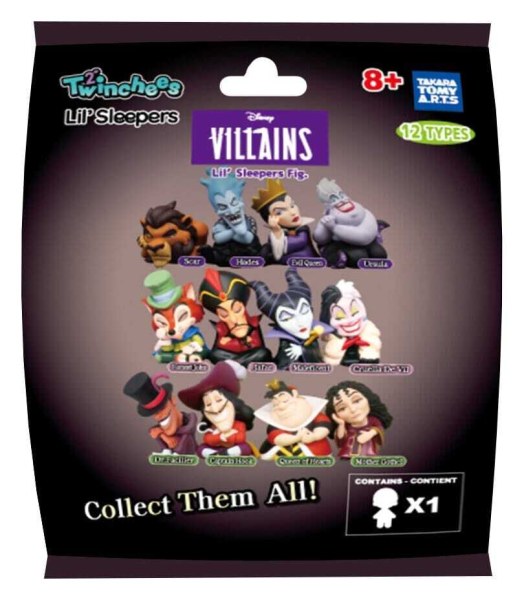 Sachet mystère Figurine des méchants Twinchees Lil' Sleeper 5 cm - Disney Villains