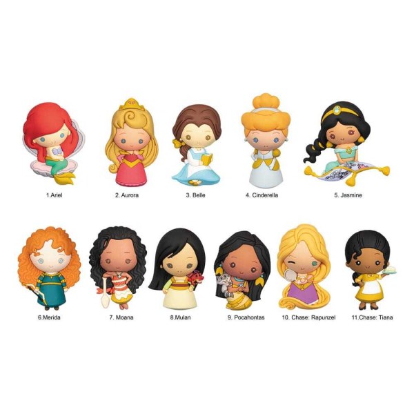 Porte-clés pour sac à dos 3D Princesses Ultime Série 31 - Disney