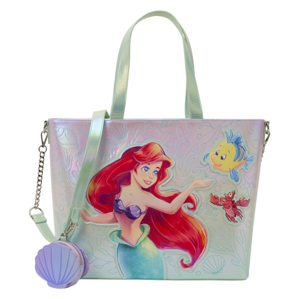 Sac Tote avec porte-monnaie Ariel et Polochon - Disney Loungefly La Petite Sirène