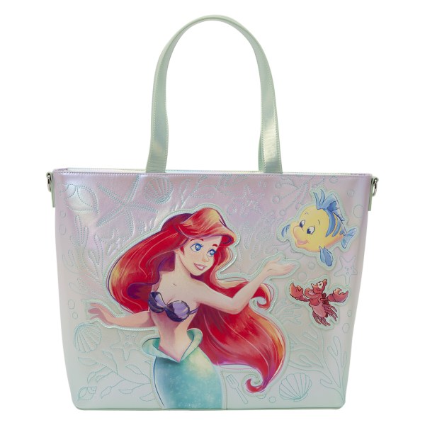 Sac Tote avec porte-monnaie Ariel et Polochon - Disney Loungefly La Petite Sirène