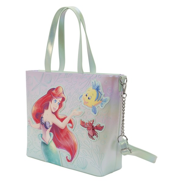 Sac Tote avec porte-monnaie Ariel et Polochon - Disney Loungefly La Petite Sirène