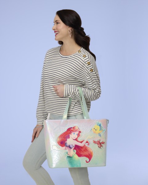 Sac Tote avec porte-monnaie Ariel et Polochon - Disney Loungefly La Petite Sirène