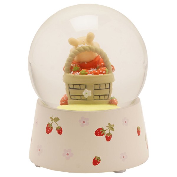 Boule à neige Winnie aux fraises - Disney Winnie l'Ourson