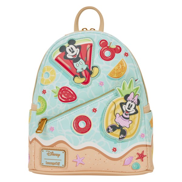 Mini sac à dos Mickey et Minnie s'amusent à la plage - Disney Loungefly