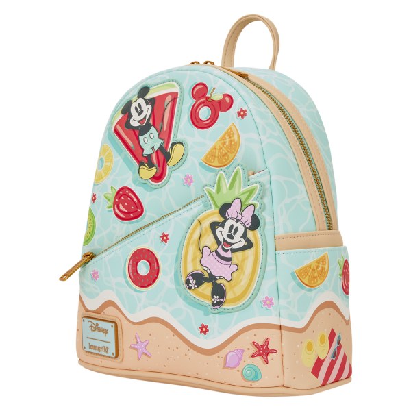 Mini sac à dos Mickey et Minnie s'amusent à la plage - Disney Loungefly