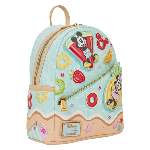 Mini sac à dos Mickey et Minnie s'amusent à la plage - Disney Loungefly