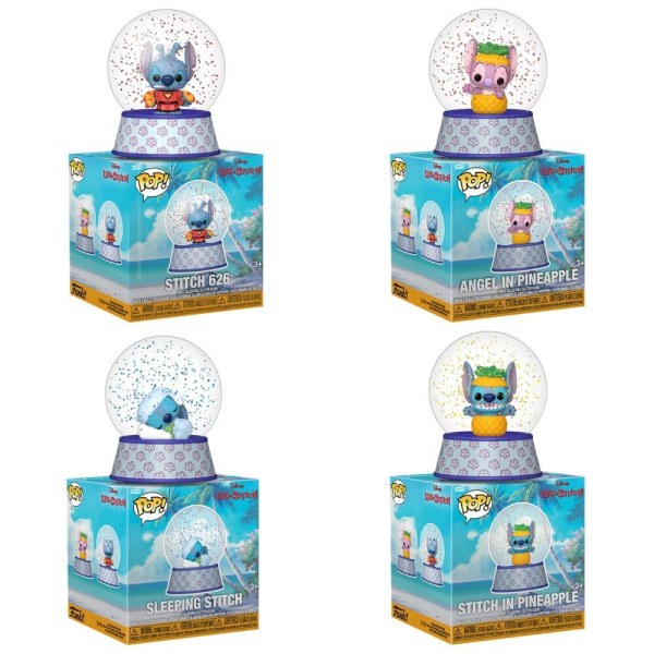 POP! Figurine mystère assortie en boule à neige Disney Stitch