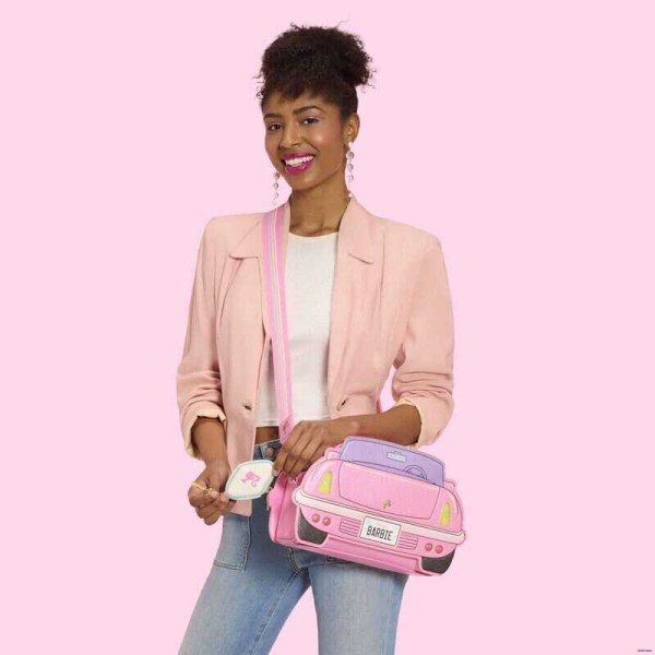 Sac à bandoulière lumineux Barbie en forme de voiture - Loungefly Mattel