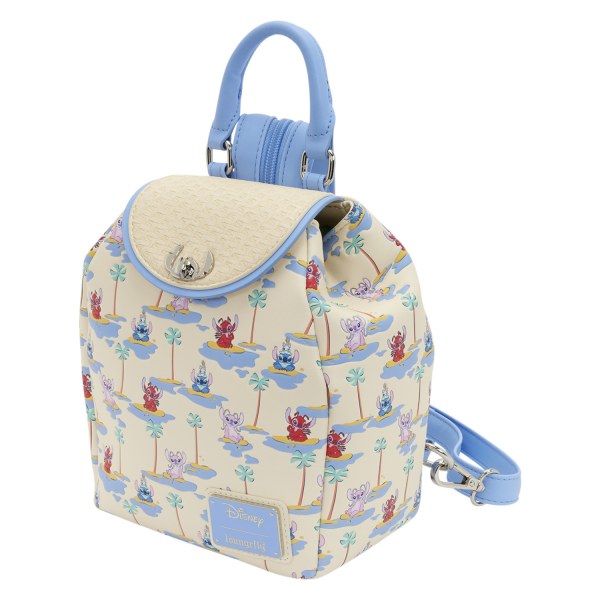 Mini sac à dos Stitch, Angel et Leroy - Disney Loungefly Lilo & Stitch