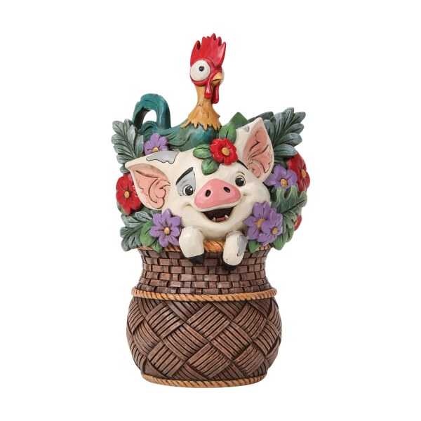 Panier de fleurs Pua & Hei Hei Vaiana - Disney Traditions