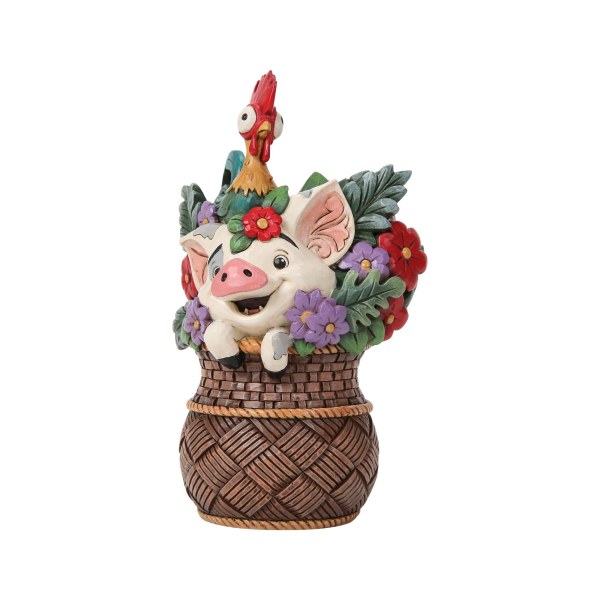 Panier de fleurs Pua & Hei Hei Vaiana - Disney Traditions
