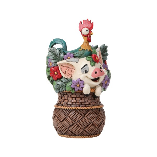 Panier de fleurs Pua & Hei Hei Vaiana - Disney Traditions
