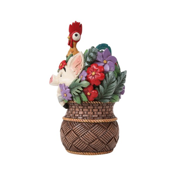 Panier de fleurs Pua & Hei Hei Vaiana - Disney Traditions
