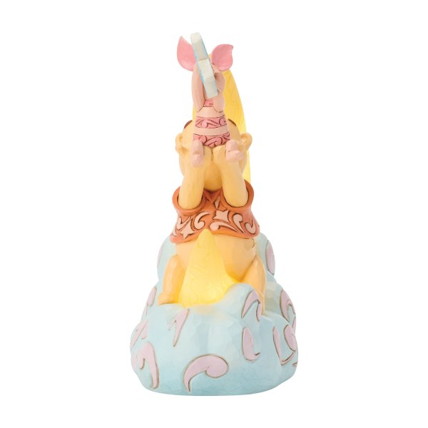 Winnie l'Ourson et Porcinet sur une lune LED - Disney Traditions