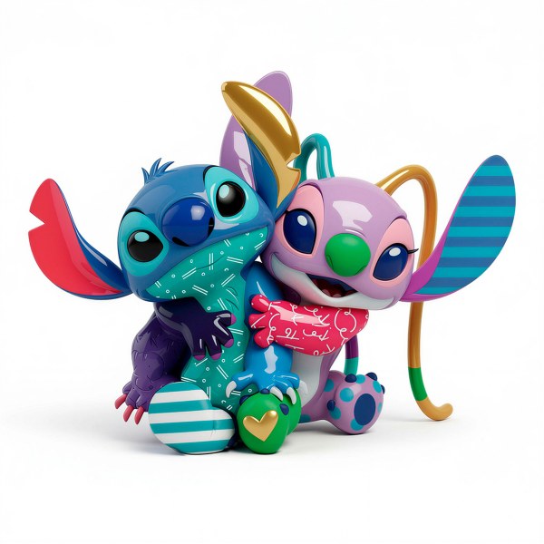 Stitch et Angel amoureux - Disney Britto