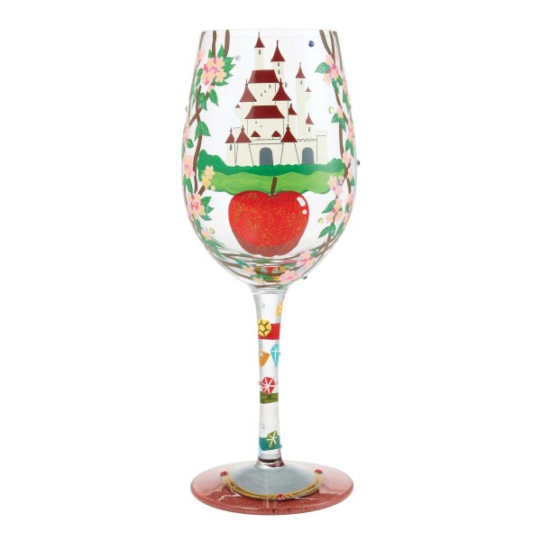 VERRE A VIN « LA VIE EST UN CONTE DE FÉES » BLANCHE-NEIGE - DISNEY LOLITA