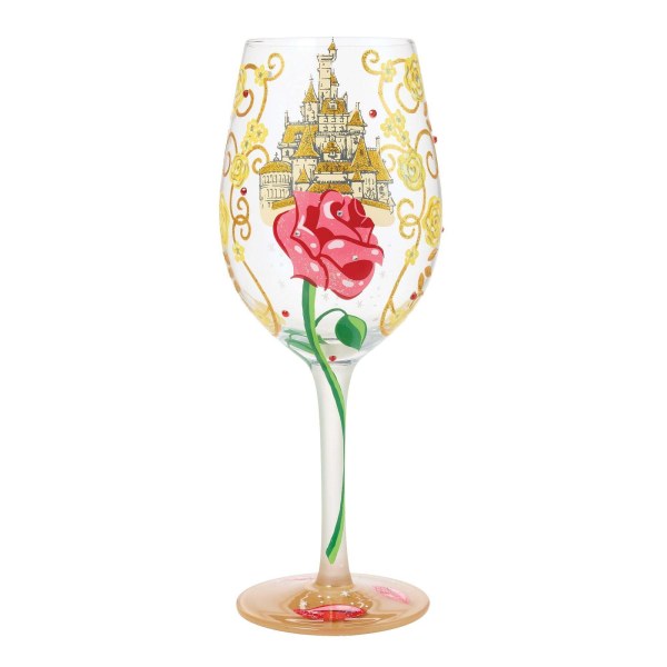 VERRE À VIN BELLE « AUDACIEUSE COMME UNE ROSE » - DISNEY LOLITA