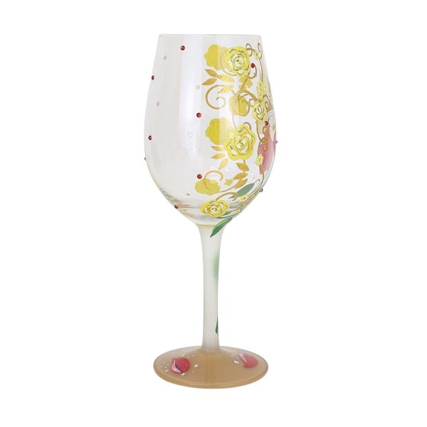 VERRE À VIN BELLE « AUDACIEUSE COMME UNE ROSE » - DISNEY LOLITA