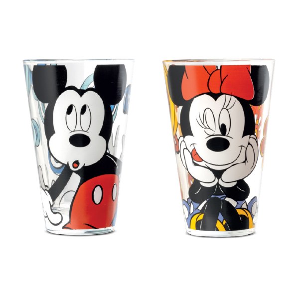 Ensemble de 2 verres de 310 ml Mickey et Minnie - Egan Disney Home