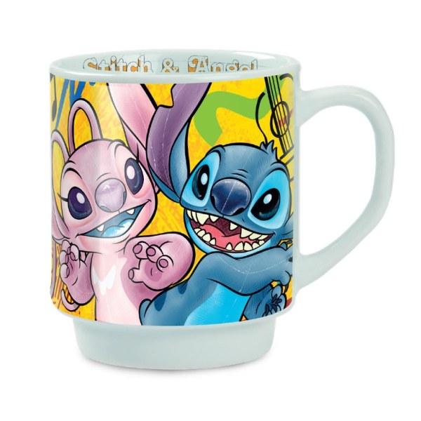 Mug Stitch & Angel jaune 350 ml - Egan Disney Home