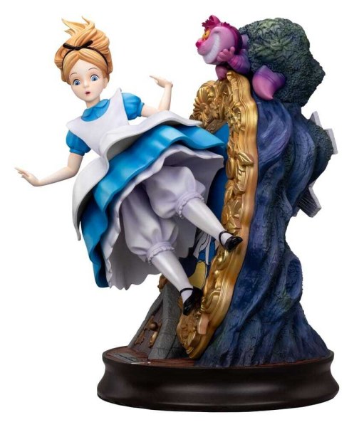 Alice au pays des merveilles et le chat du Cheshire - Statue MasterCraft