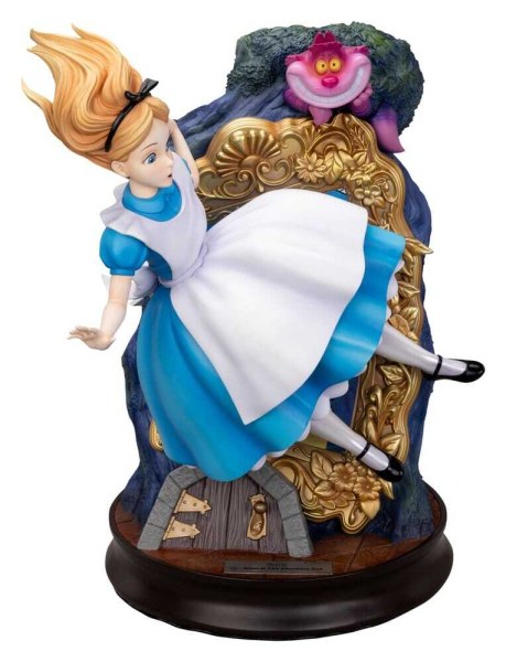 Alice au pays des merveilles et le chat du Cheshire - Statue MasterCraft
