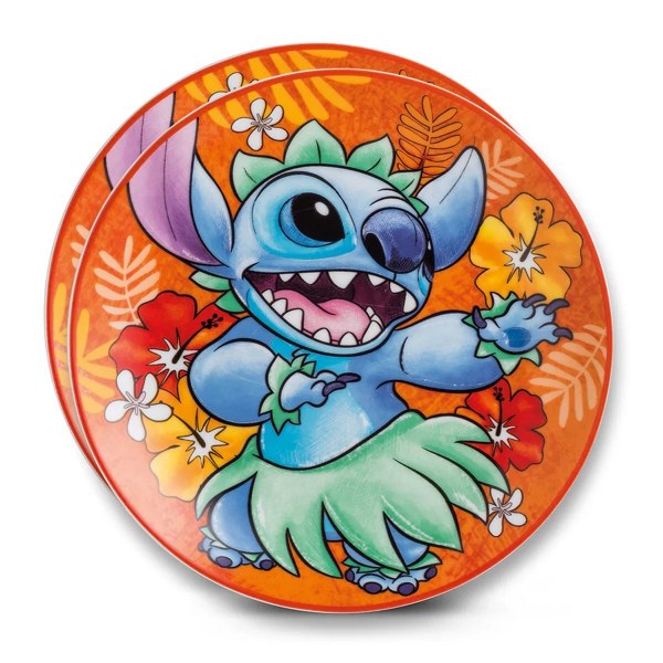Ensemble de 2 assiettes à dessert Stitch orange - Egan Disney Home