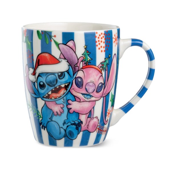 Mug Stitch & Angel Noël bleu 450ml - Egan Disney Home